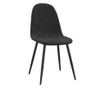 Stolice za kuhinju, 4 kom., crne, baršunaste