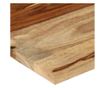 Radna ploča, 120x60x(2,5-2,7) cm, masivno drvo sheesham