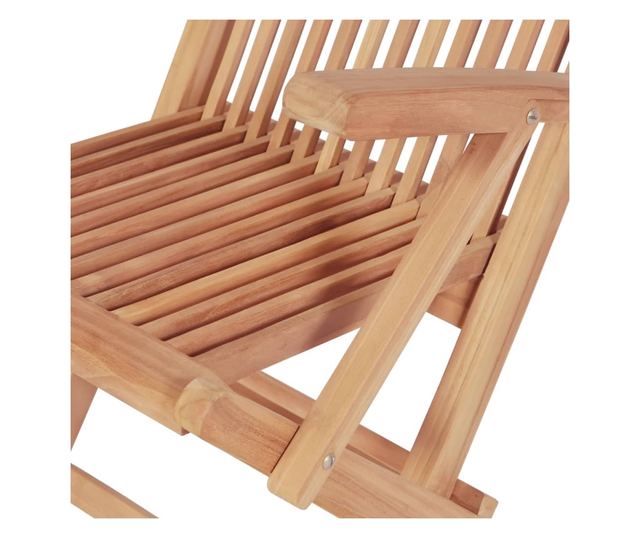 Vanjski set namještaja, 7 dijelova, masivno tikovo drvo