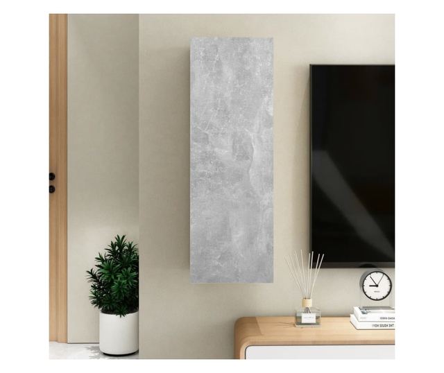 Komoda za TV, siva beton, 30,5x30x90 cm, PAL