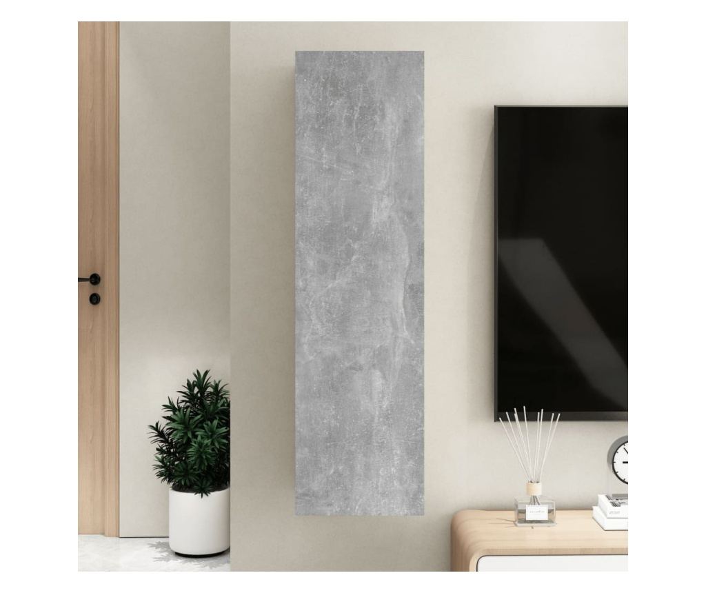 TV komoda, siva beton, 30,5x30x110 cm, PAL - 8