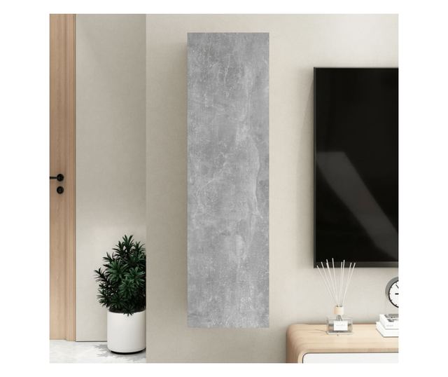 TV komoda, siva beton, 30,5x30x110 cm, PAL