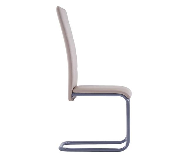 Kuhinjske stolice, 6 kom., cappuccino, eko koža