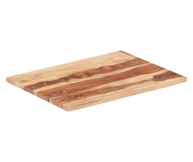 Stolna ploča, 70 x 90 cm, masivno drvo sheesham, 25-27 mm