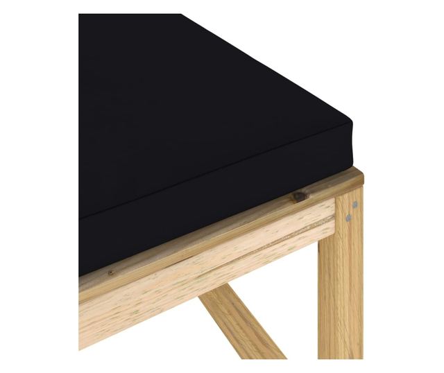 Tabure za vrt s jastučićem, tretirano drvo bora zeleno