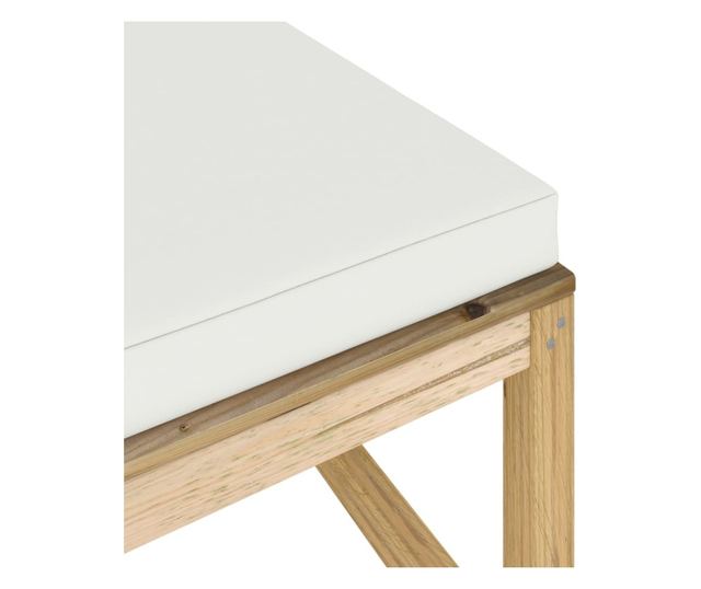 Tabure za vrt s jastučićem, tretirano drvo bora zeleno