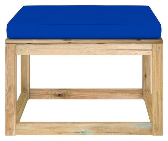 Vrtna klupa s jastukom, tretirano zeleno borovo drvo