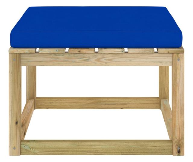 Vrtna klupa s jastukom, tretirano zeleno borovo drvo