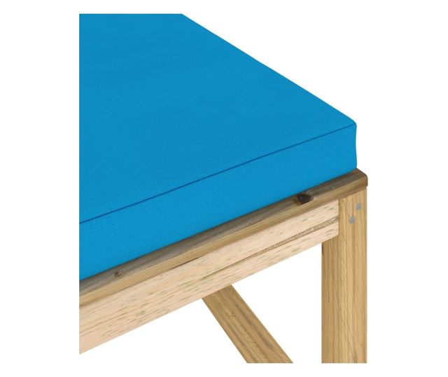 Tabureti za vrt s jastučićem, tretirano drvo bora zeleno