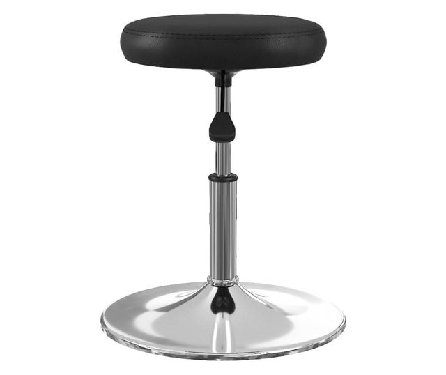 Stolice za kuhinju, 4 kom., crne, ekološka koža