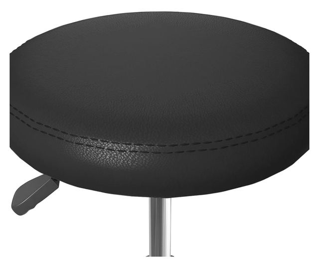 Stolice za kuhinju, 4 kom., crne, ekološka koža