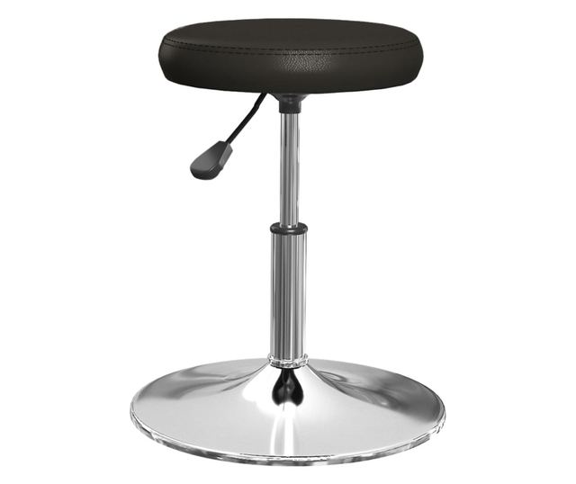 Stolice za kuhinju, 4 kom., crne, ekološka koža