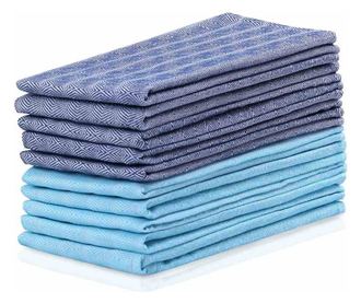 Set prosop de bucatarie Louie model clasic, 10 buc, 50x70 cm, Albastru