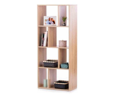 Biblioteca stil minimalist colectia Lyca, 60x30x140 cm, Maro deschis, Homede