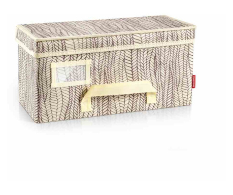 Cutie depozitare textila pliabila cu capac colectia Fancy Home, 44.5x26x34 cm, Bej, Tescoma Fancy Home