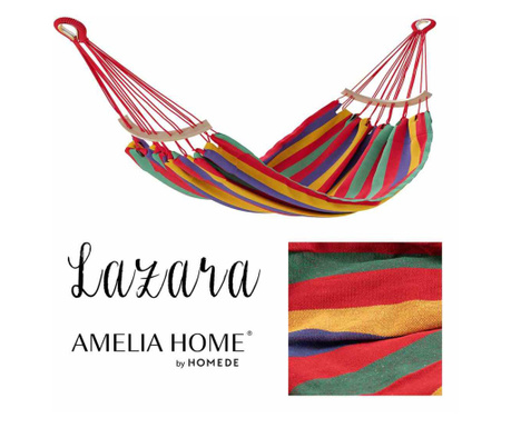 Hamac stil clasic colectia Lazara, 240x150 cm, Rosu, Amelia Home Lazara