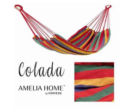 Hamac stil clasic colectia Colada, 240x80 cm, Rosu, Amelia Home Colada