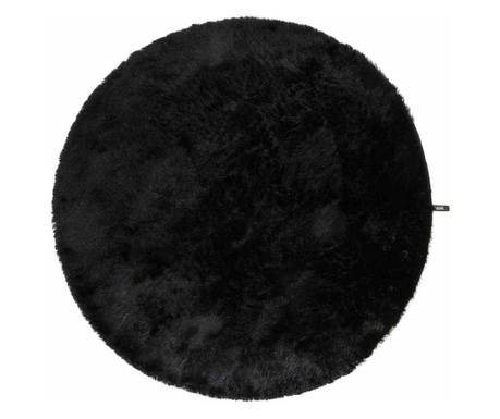 Covor rotunda shaggy WHISPER 6 culoare negru stil glamour r80 benuta