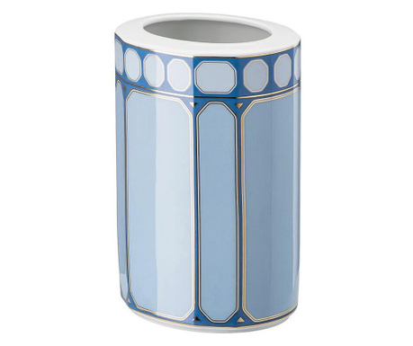 Ваза Rosenthal Signum Swarovski Azure Син, Порцелан, 15см