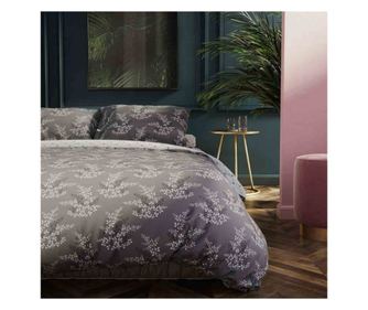 Set 2 huse pilota 155x220 cm si 2 huse perna 80x80 cm, stil modern, colectia Hypnosis, Gri