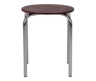 Scaun dining de tip taburet Chico Chrome Lite Wood, 1.031