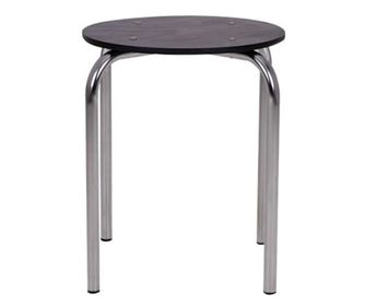 Scaun dining de tip taburet Chico Chrome Lite Wood, 1.043
