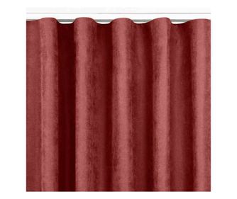 Klasszikus stílusú függöny rojtos szalaggal, 7 cm-es karnishoz, Milana, 210 g/nm, Homede, 220x175 cm, Coral Milana 220x175 cm