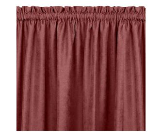 Klasszikus stílusú függöny 5 cm-es redővel, Milana, 210 g/nm, Homede, 140x300 cm, Coral Milana 140x300 cm