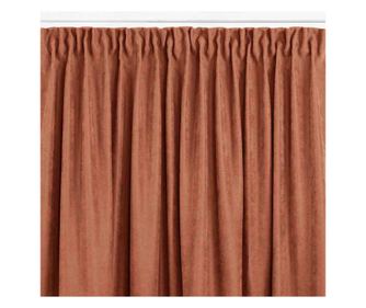 Klasszikus stílusú függöny méhsejt redővel 7,5 cm, Milana, 210 g/mp, Homede, 140x225 cm, Barna Milana 140x225 cm