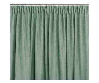 Klasszikus stílusú függöny 5 cm-es méhsejtes rátéttel, Milana, 210 g/nm, Homede, 280x300 cm, Világoszöld Milana 280x300 cm