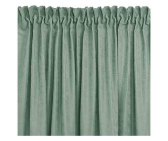 Klasszikus stílusú függöny 10 cm-es méhsejtes redővel, Milana, 210 g/nm, Homede, 280x270 cm, világoszöld Milana 280x270 cm