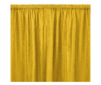 Klasszikus stílusú függöny 5 cm-es redővel, Milana, 210 g/nm, Homede, 140x175 cm, Sárga Milana 140x175 cm