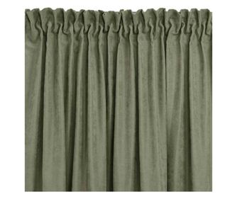 Klasszikus stílusú függöny méhsejt típusú, 10 cm-es redővel, Milana, 210 g/nm, Homede, 220x300 cm, Verde Milana 220x300 cm
