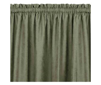 Klasszikus stílusú függöny 5 cm-es redővel, Milana, 210 g/nm, Homede, 220x270 cm, Verde Milana 220x270 cm