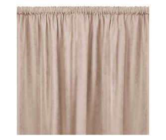 Klasszikus stílusú függöny 5 cm-es rojttal, Milana, 210 g/nm, Homede, 140x175 cm, Púderes rózsaszín