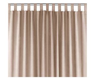 Klasszikus stílusú függöny 10 cm-es karnis fülekkel, Milana, 210 g/nm, Homede, 420x175 cm, Púderes rózsaszín Milana 420x175 cm