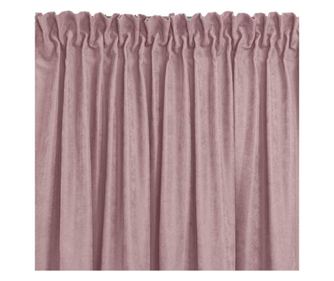 Klasszikus stílusú függöny, 5 cm-es méhsejtes redővel, Milana, 210 g/nm, Homede, 220x225 cm, Rózsaszín Milana 220x225 cm