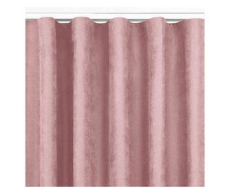 Klasszikus stílusú függöny rojtos szalaggal, 7 cm-es karnishoz, Milana, 210 g/nm, Homede, 220x175 cm, Rózsaszín Milana 220x175 c