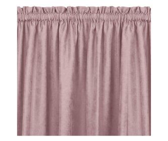 Klasszikus stílusú függöny 5 cm-es redővel, Milana, 210 g/nm, Homede, 220x225 cm, Rózsaszín Milana 220x225 cm
