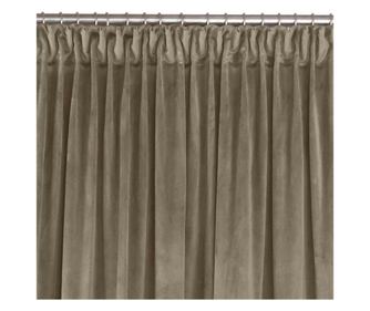 Méhsejt mintás bársonyfüggöny, 10 cm, Vila, 210 g/nm, Homede, 200x175 cm, Bézs Vila 200x175 cm