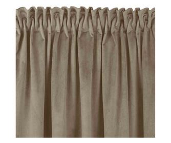 Méhsejt mintás bársonyfüggöny, 10 cm, Vila, 210 g/nm, Homede, 200x245 cm, Bézs Vila 200x245 cm