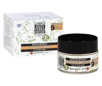 Crema de fata Anti Age Botox Effect, cu peptide, acid hialuronic, extract de melci, ulei bio de argan, ulei bio de maslie, ulei