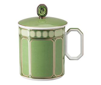 Чаша за чай/кафе МЪГ Rosenthal Swarovski Fern, Зелен