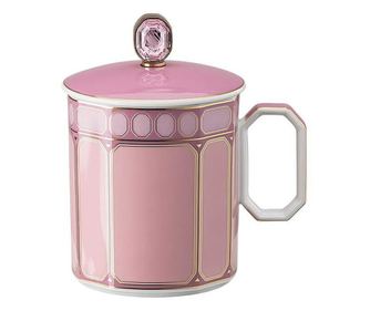Чаша за чай/кафе МЪГ Rosenthal Swarovski Rose, Розов