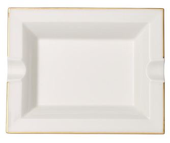 Пепелник Villeroy&Boch Anmut Gold, Бял, Порцелан