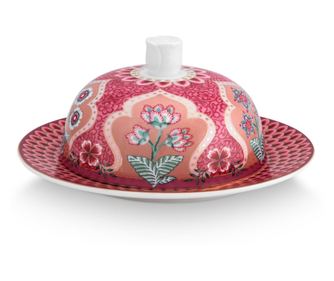 Porcelánzsír Virágfesztivál 17x8cm rózsaszín