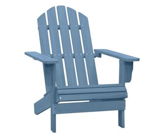 Καρέκλα κήπου Adirondack, μπλε, μασίφ ξύλο έλατου