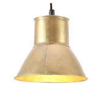 Висяща лампа, 25 W, цвят месинг, кръгла, 17 см, E27