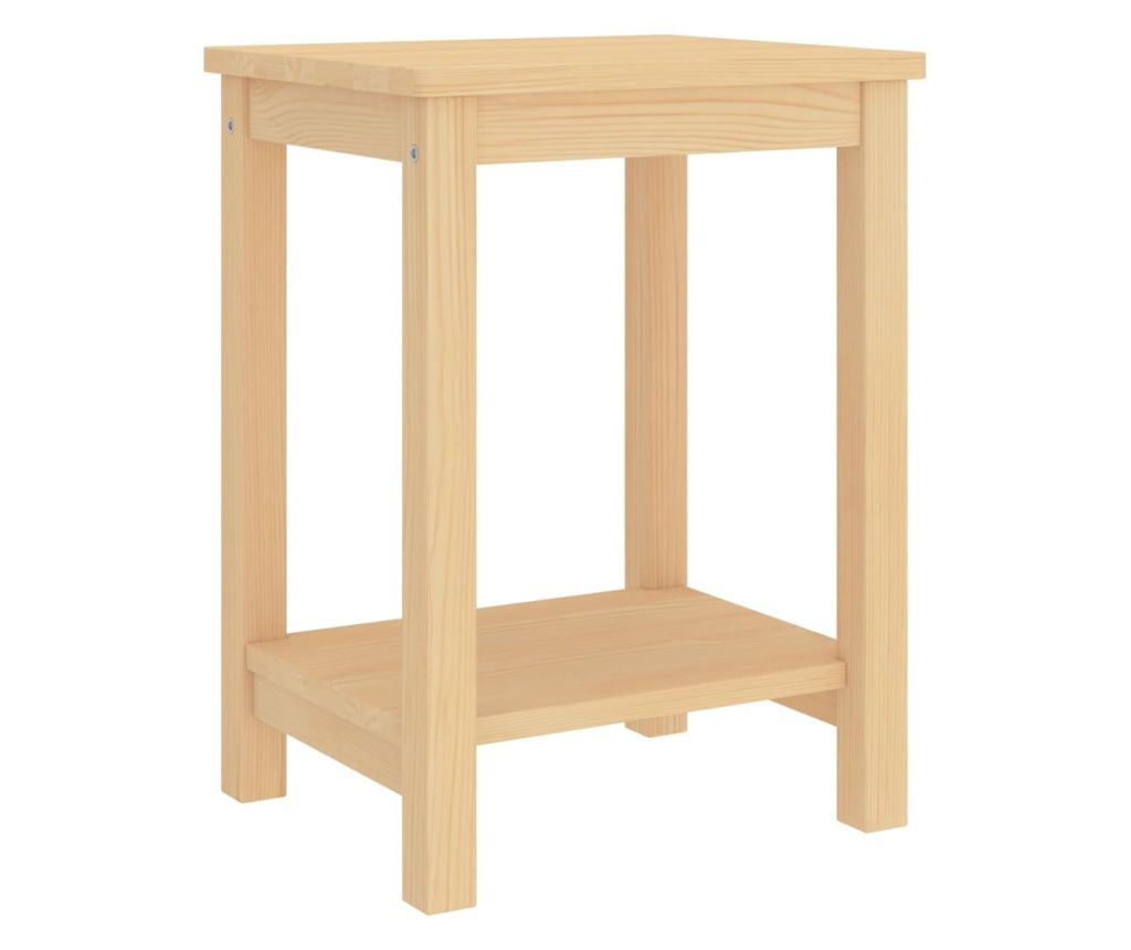 Éjjeliszekrény, világos fa, 35 x 30 x 47 cm, tömör fenyőfa