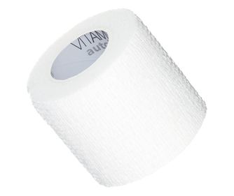 Bandaj elastic autoadeziv Vitammy Autoband, tehnologie cu microfibre, fara lipici, rezistent la apa, 5 x 450 cm, Alb